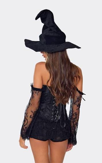 Ego - Low Rise Frill Shorts In Black Lace