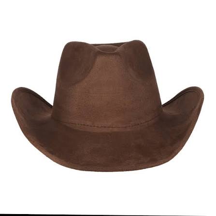 Boohoo Faux Suede Cowboy Hat
