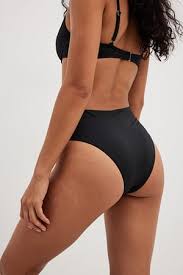 Drawstring Detail High Cut Bikini Panty