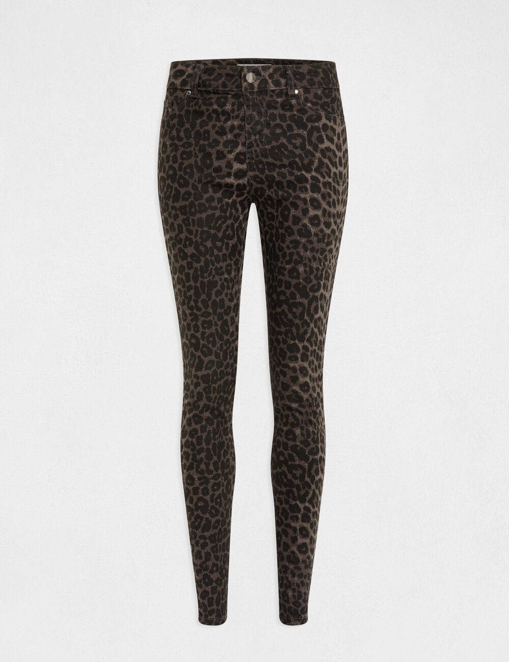 Morgan - 232 PBomb - Leo Print Skinny jeans.