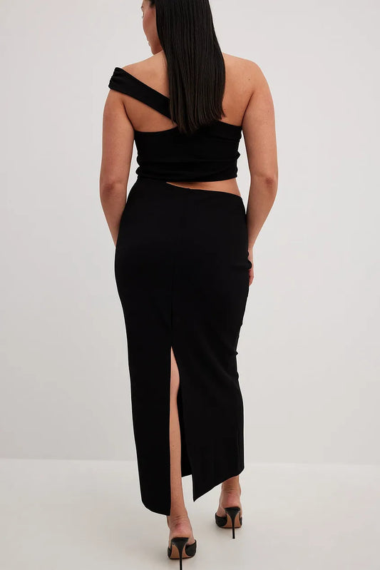 Jersey Cut Out Maxi Dress
