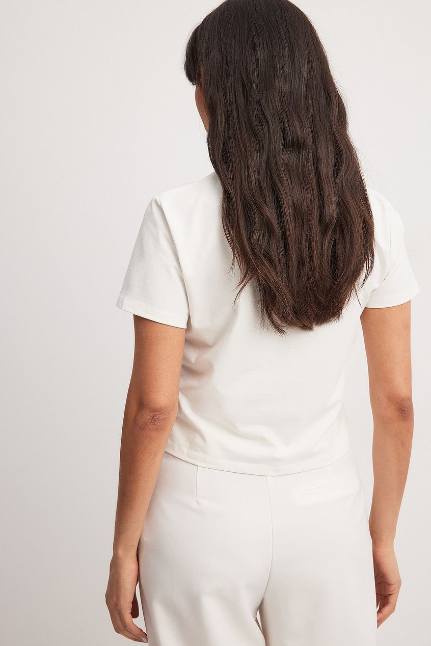 Jersey Print Detail Baby Tee