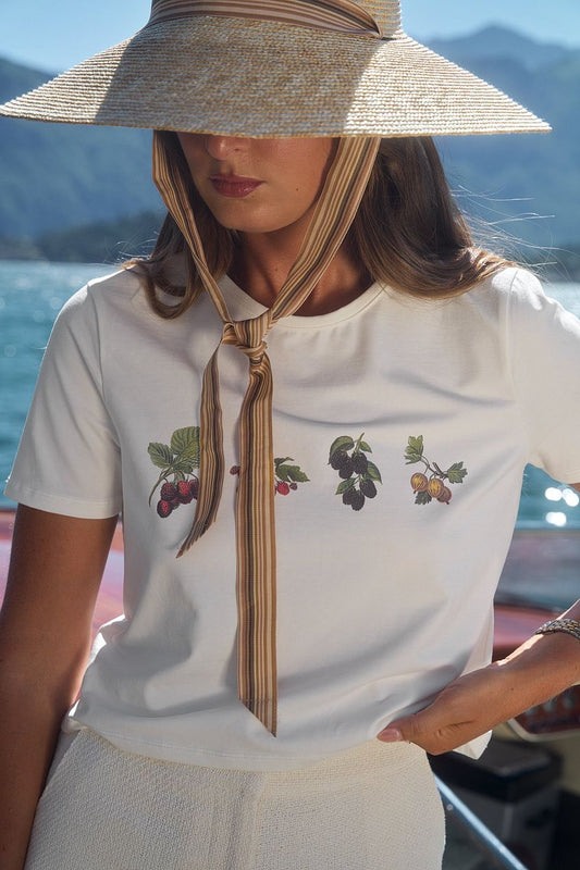 Jersey Print Detail Baby Tee