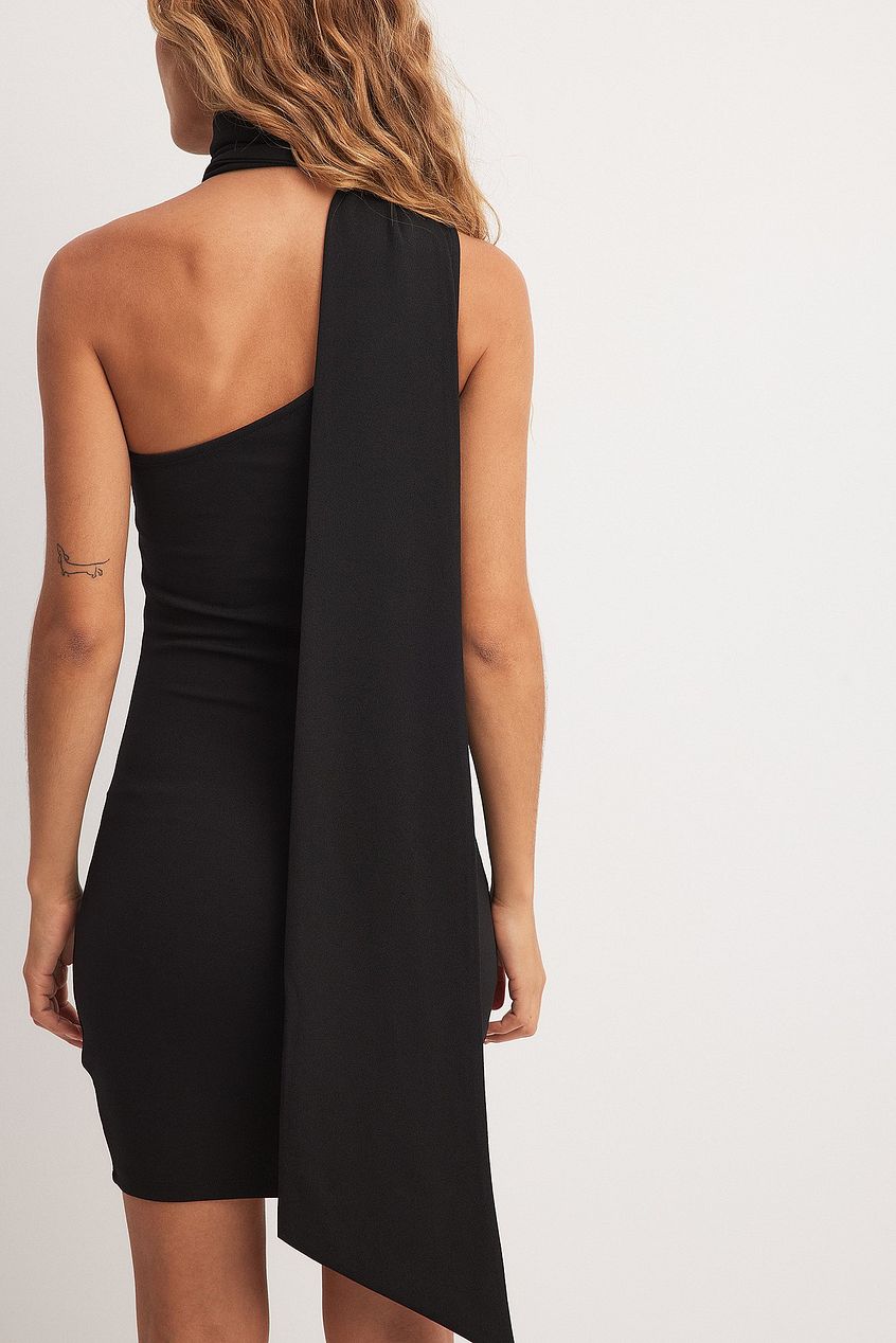 Jersey Scarf Mini Dress