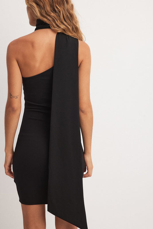 Jersey Scarf Mini Dress