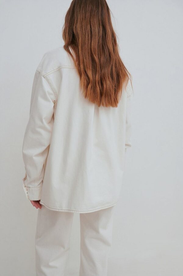 Oversized Denim Shirt Offwhite