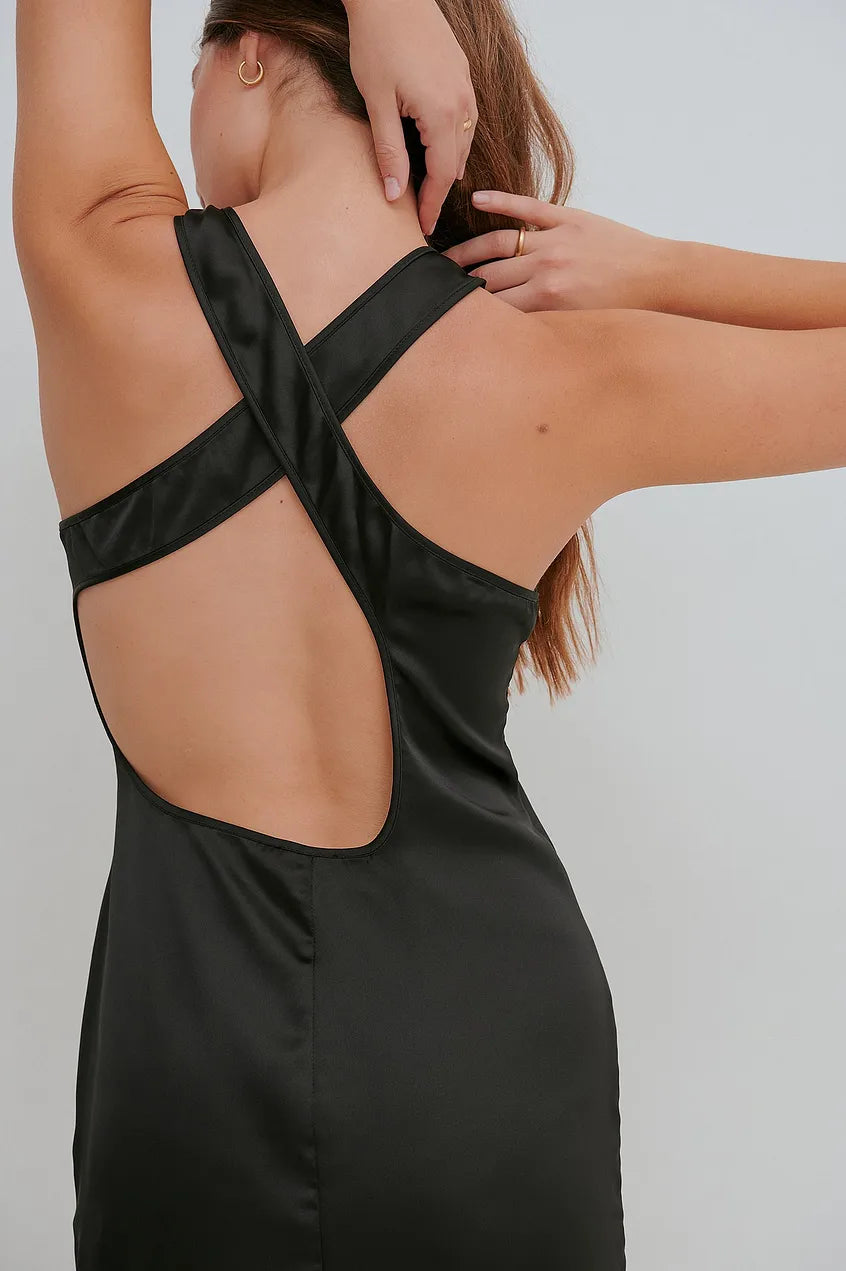 Open Back Mini Dress