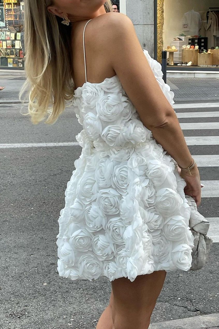 Na-kd Flower Details Mini Dress