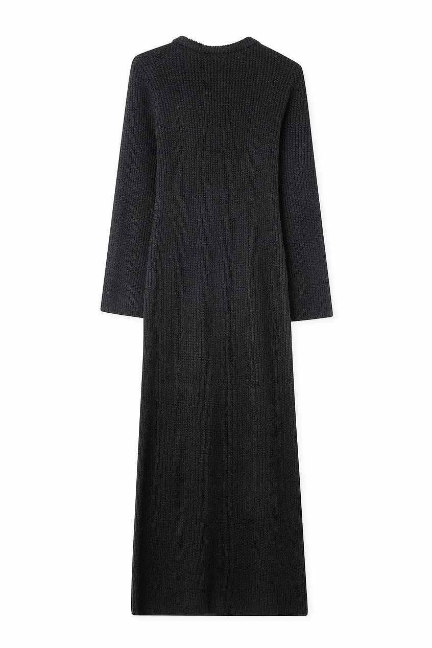 Knitted Bow Maxi Dress