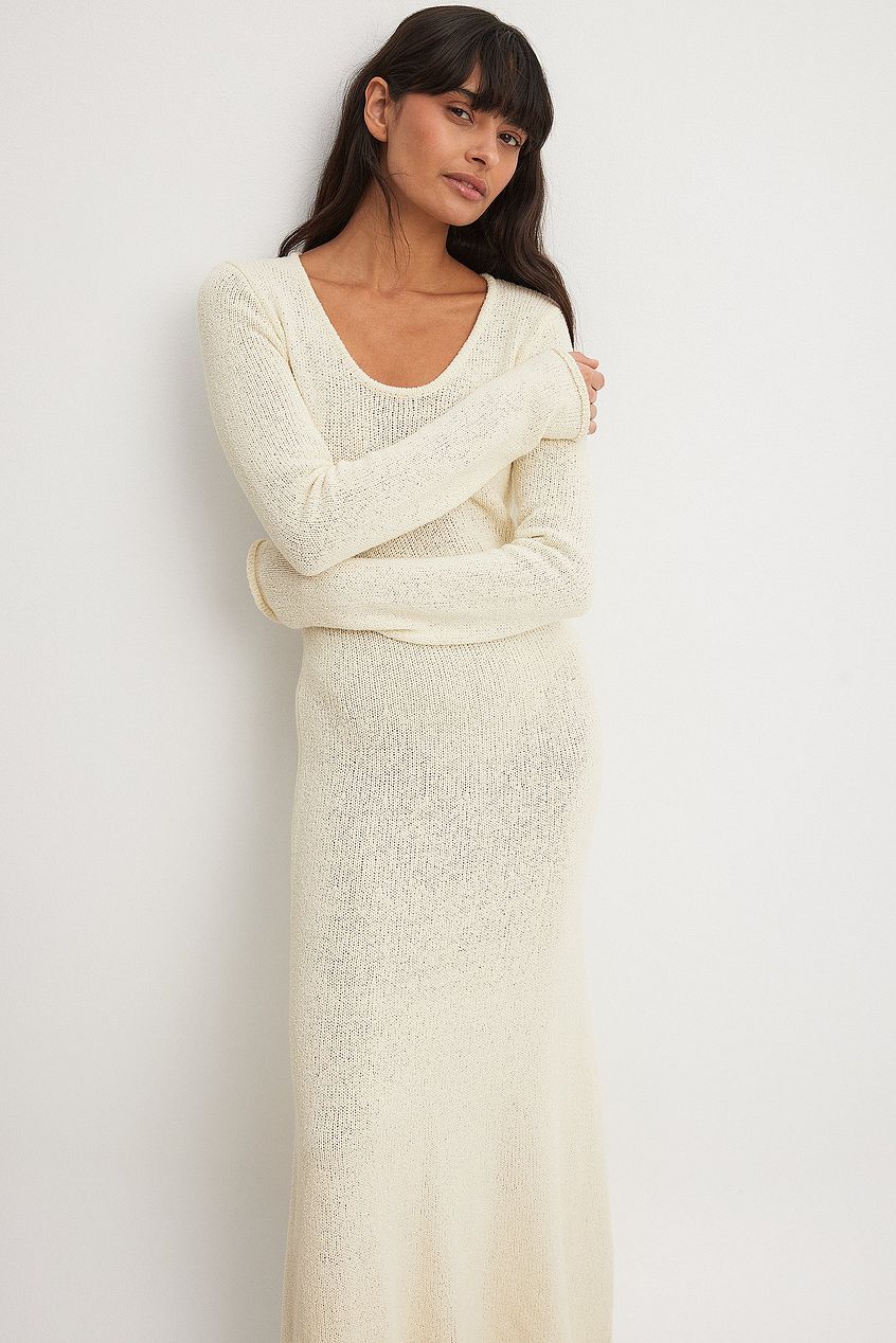 Knitted Long Sleeve Maxi Dress