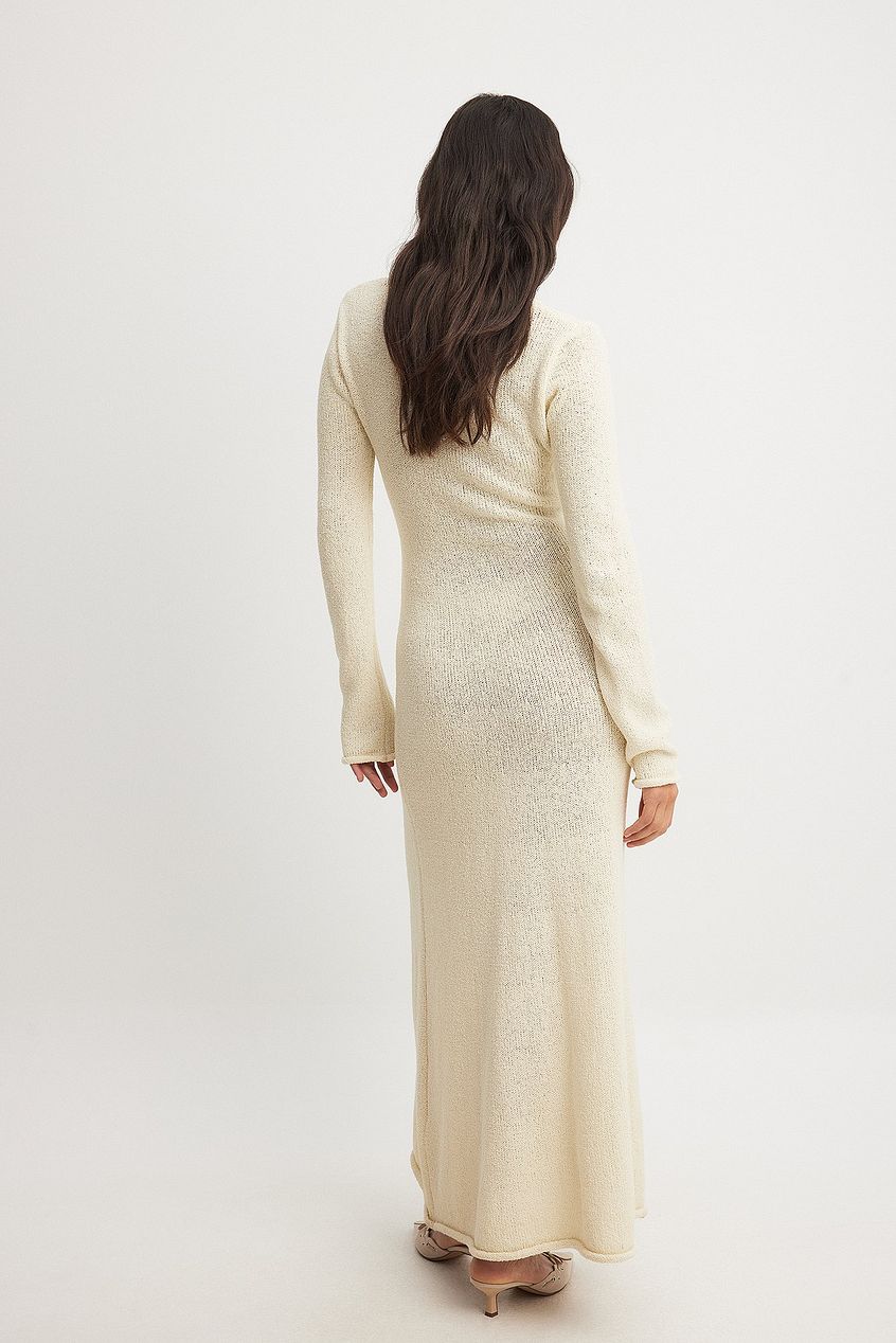 Knitted Long Sleeve Maxi Dress