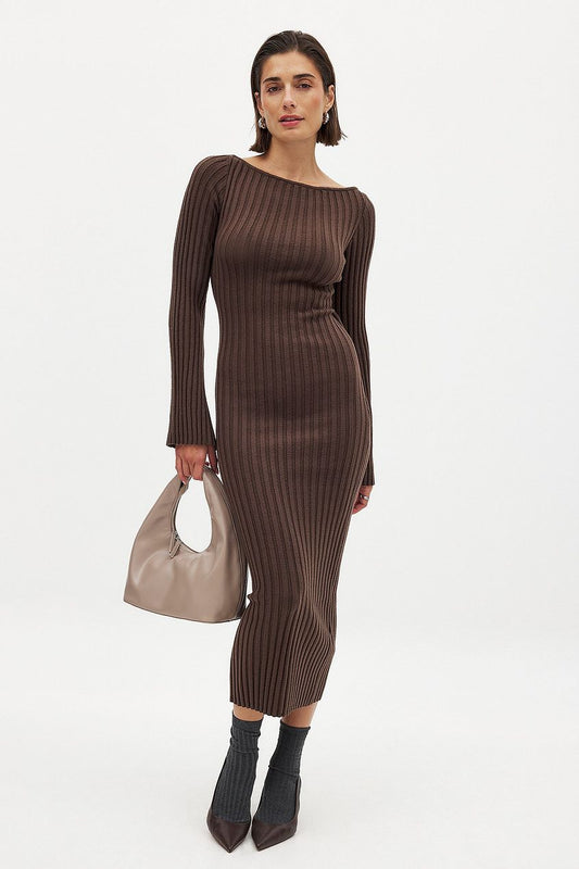 Na-kd Knitted Midi Dress
