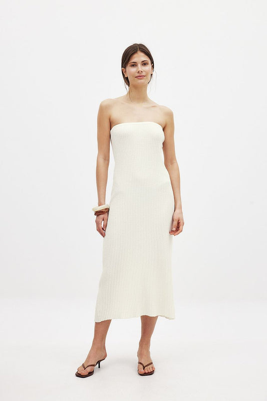 Na-kd Knitted Midi Tube Dress