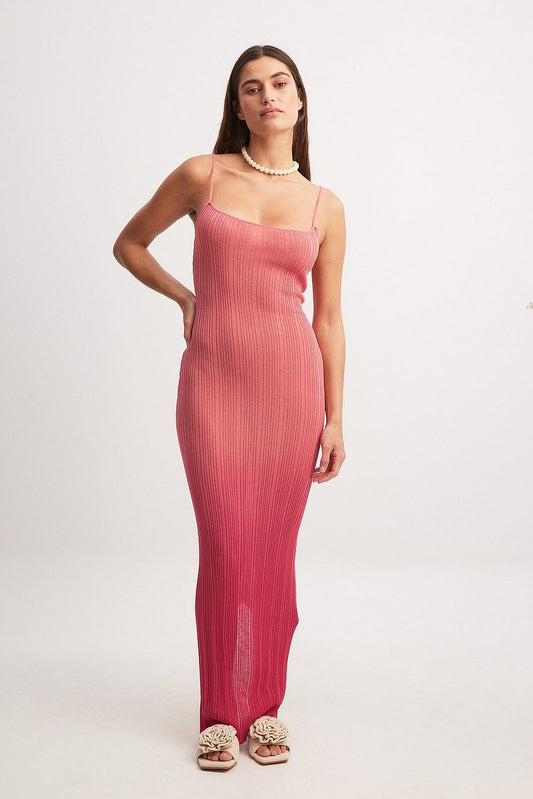 Knitted Ombre Maxi Dress