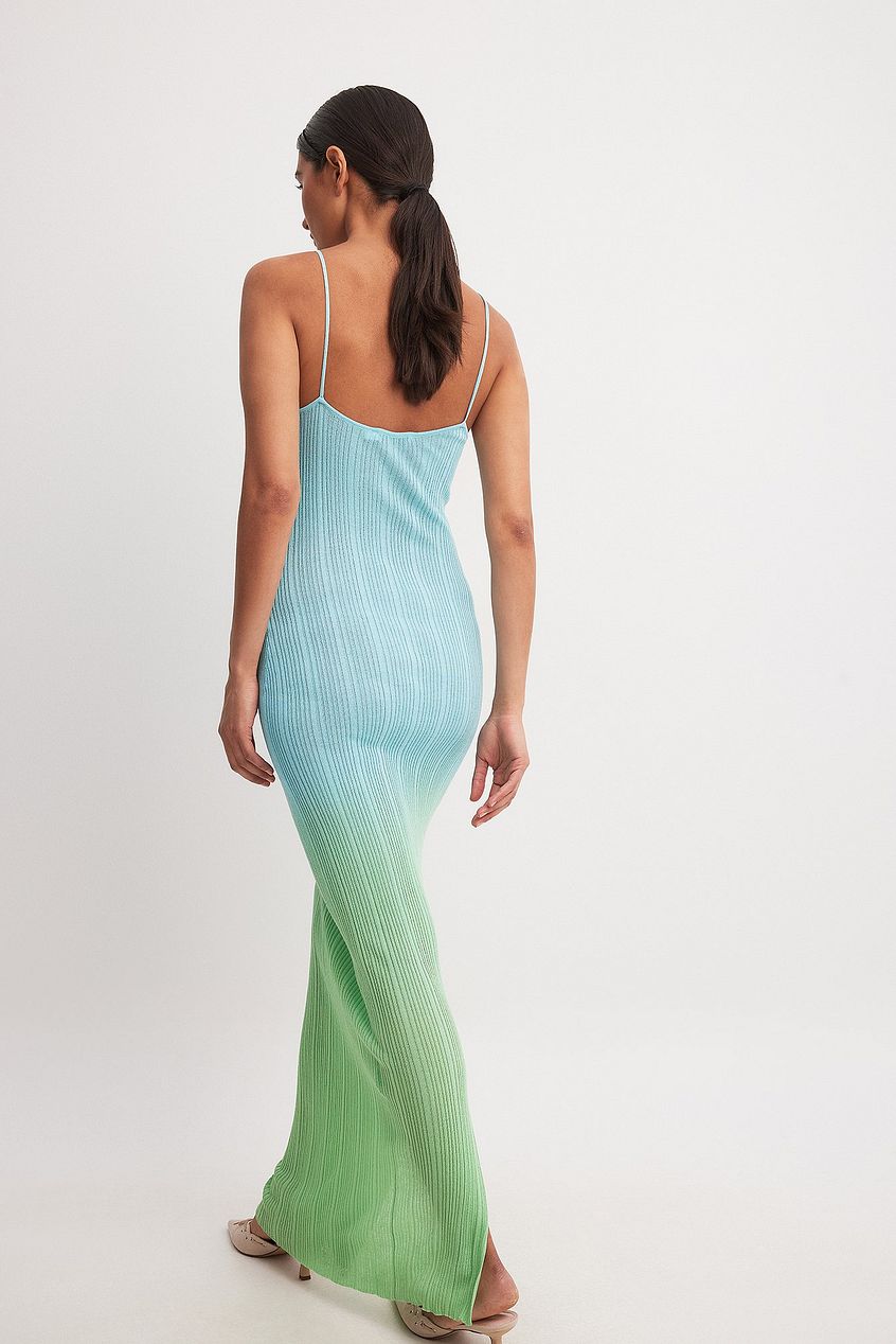 Knitted Ombre Maxi Dress