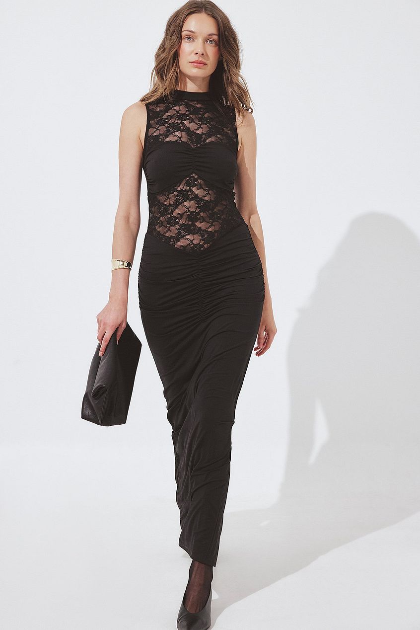Na-kd Lace Detail Maxi Dress