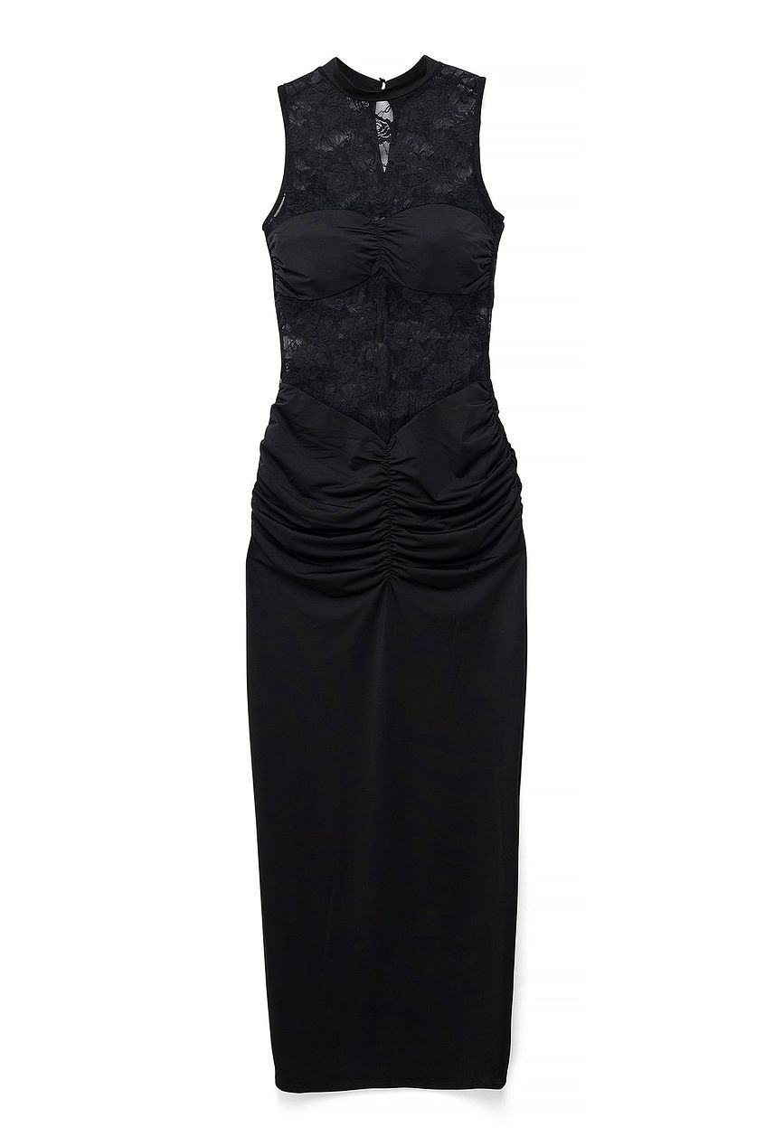 Na-kd Lace Detail Maxi Dress