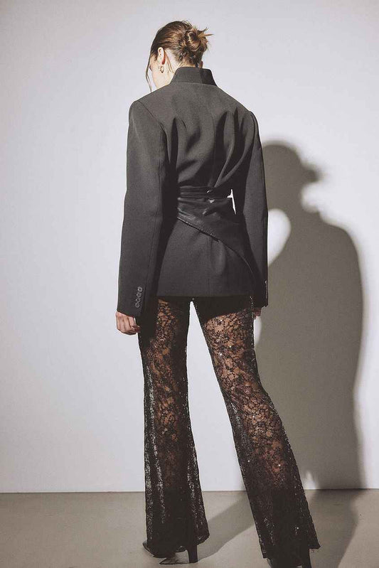 Na-kd Lace Sequin Trousers