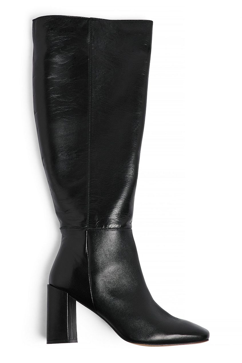 Leather Knee High Boots