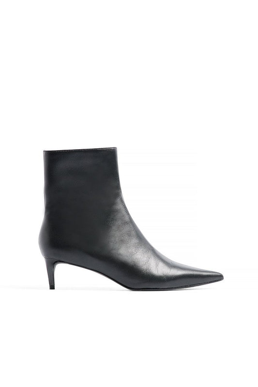 Leather Stiletto Ankle Boots