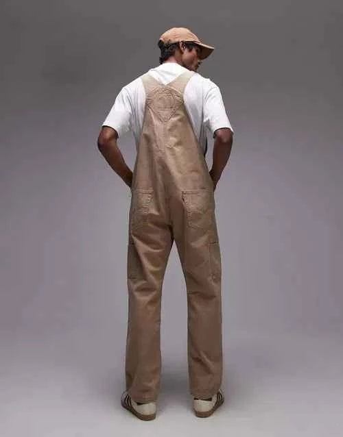 LEVI’S - Workwear Capsule Canvas Dungaree Trousers- beige