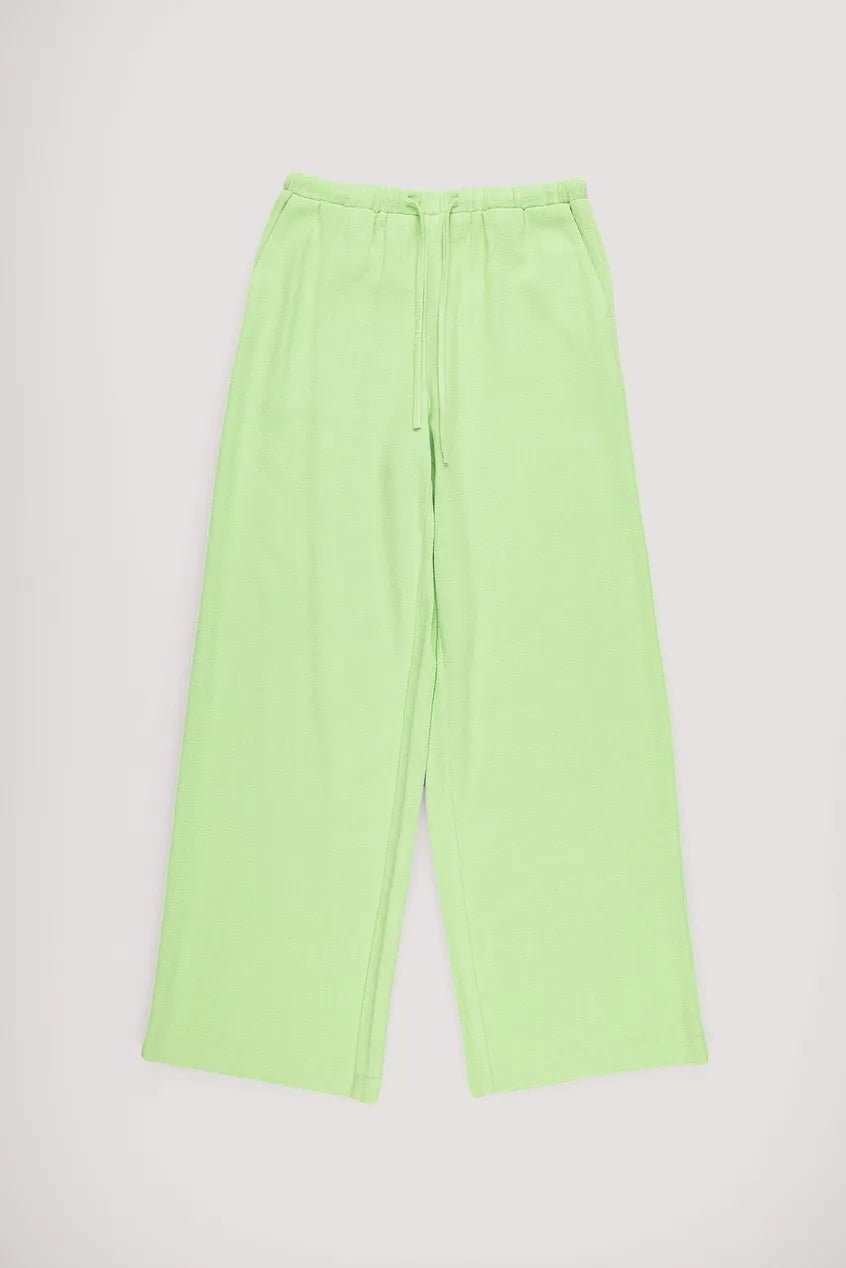 Linen Blend Drawstring Trousers