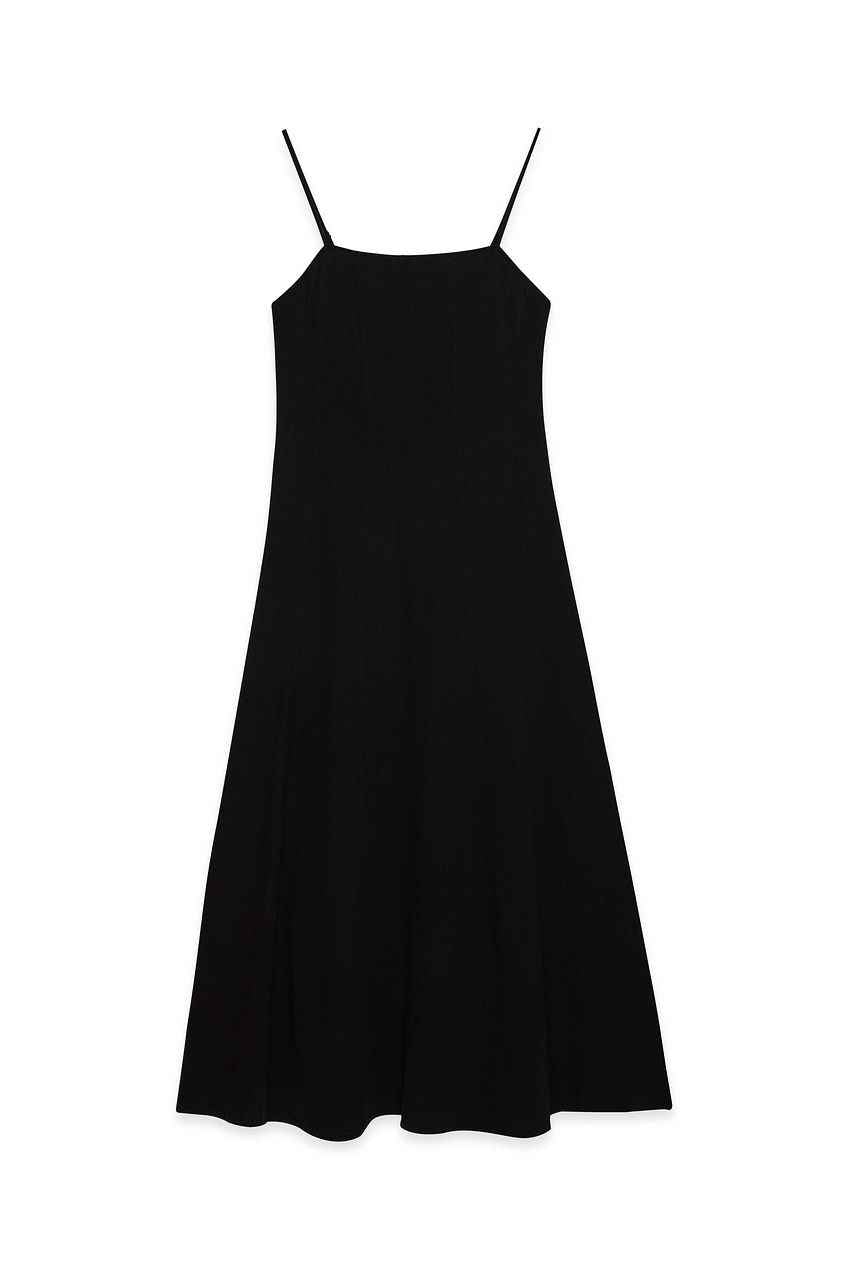 Na-kd Linen Blend Seam Detail Maxi Dress