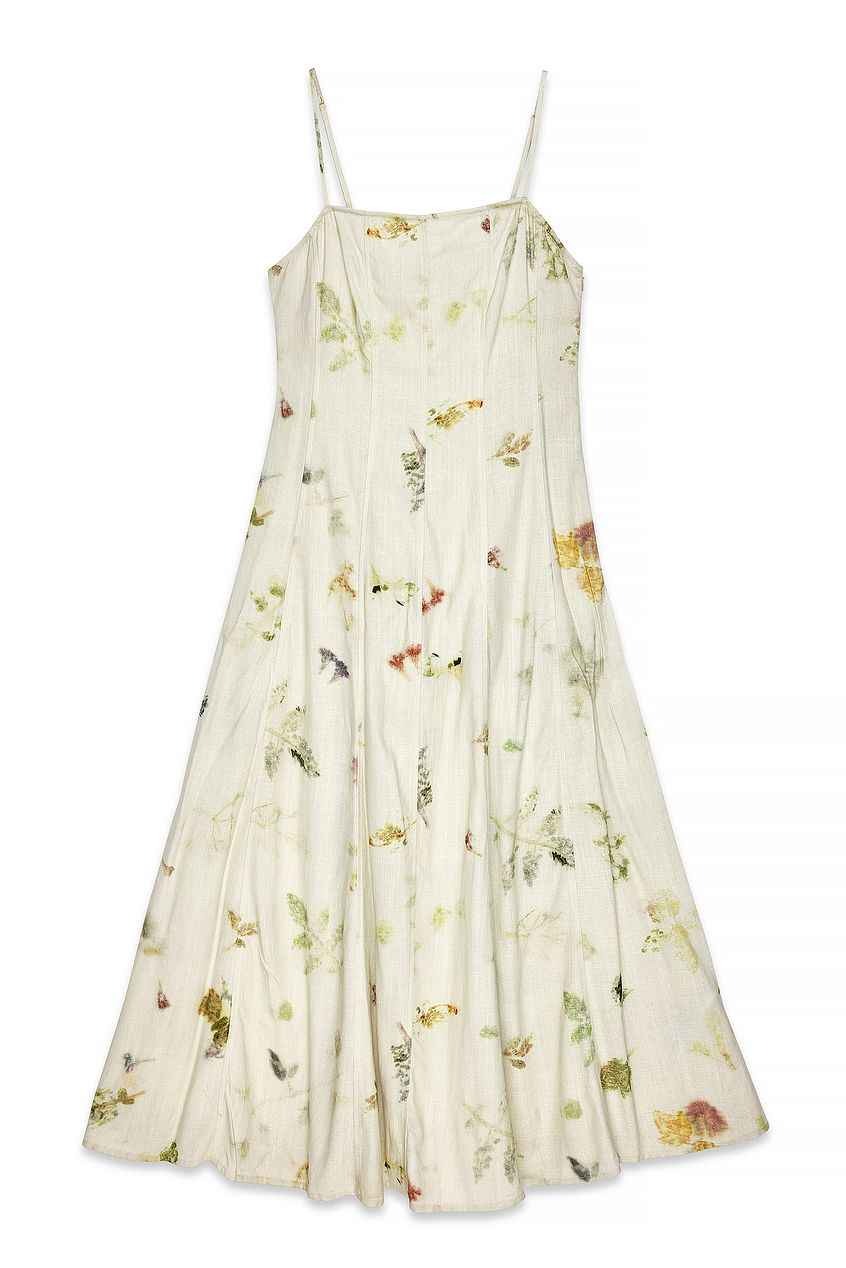 Na-kd Linen Blend Seam Detail Maxi Dress