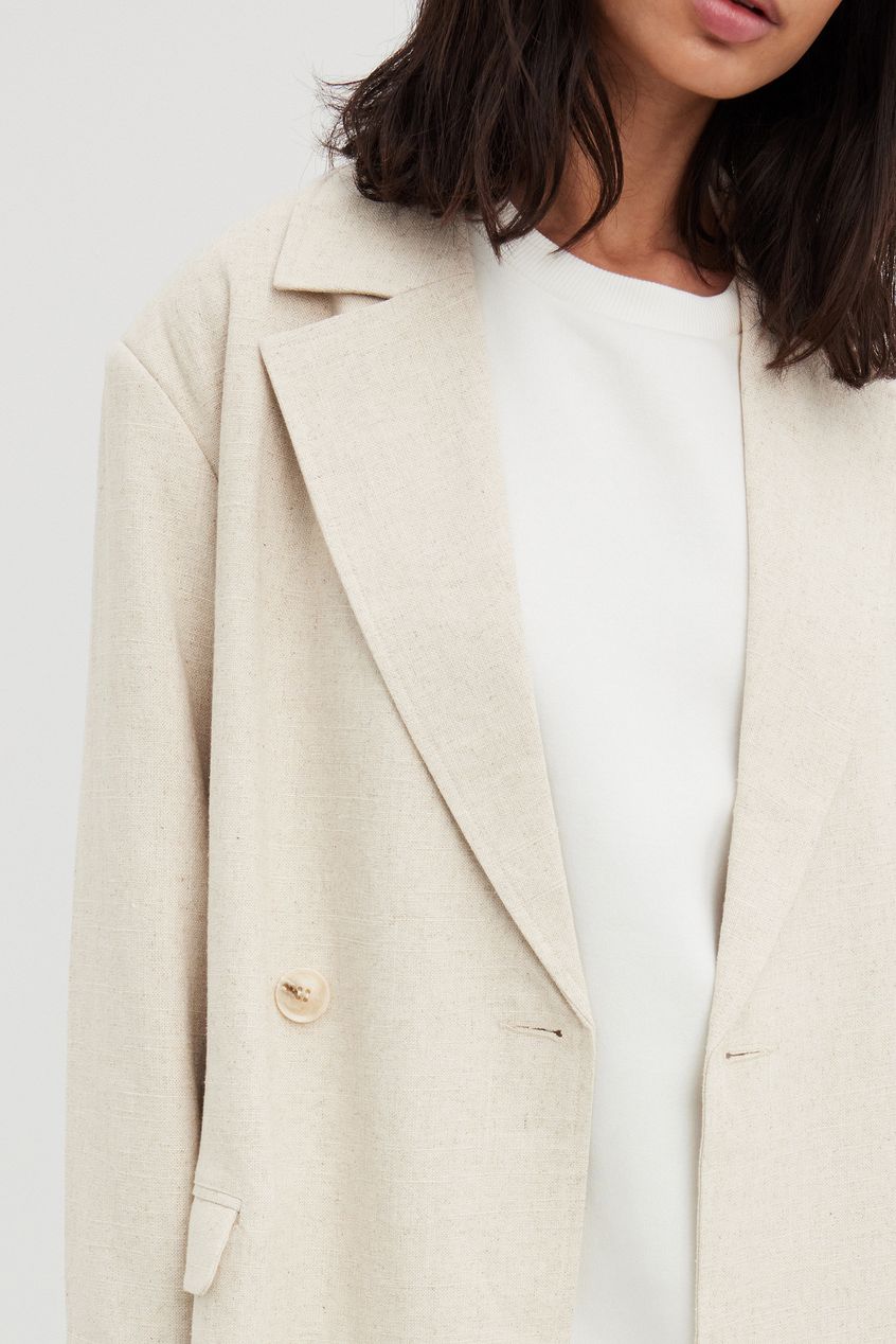 Linen Blend Trenchcoat