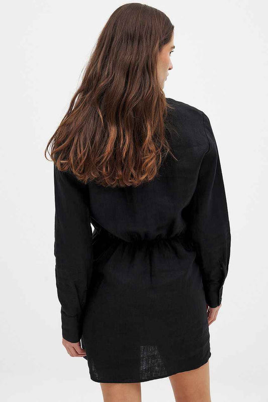 Na-kd Linen Shirt Dress