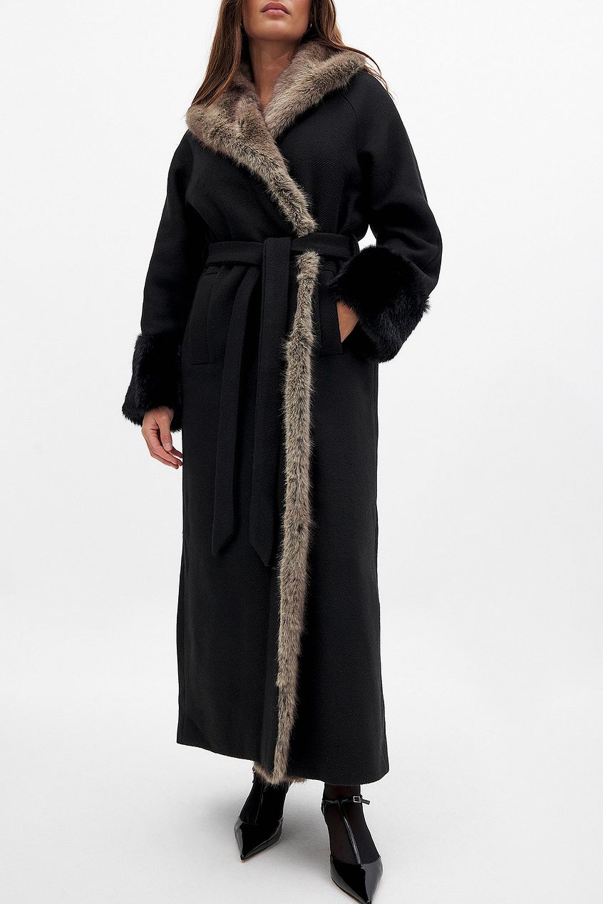 Faux Fur Long Coat