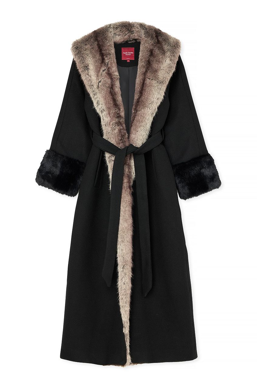 Faux Fur Long Coat