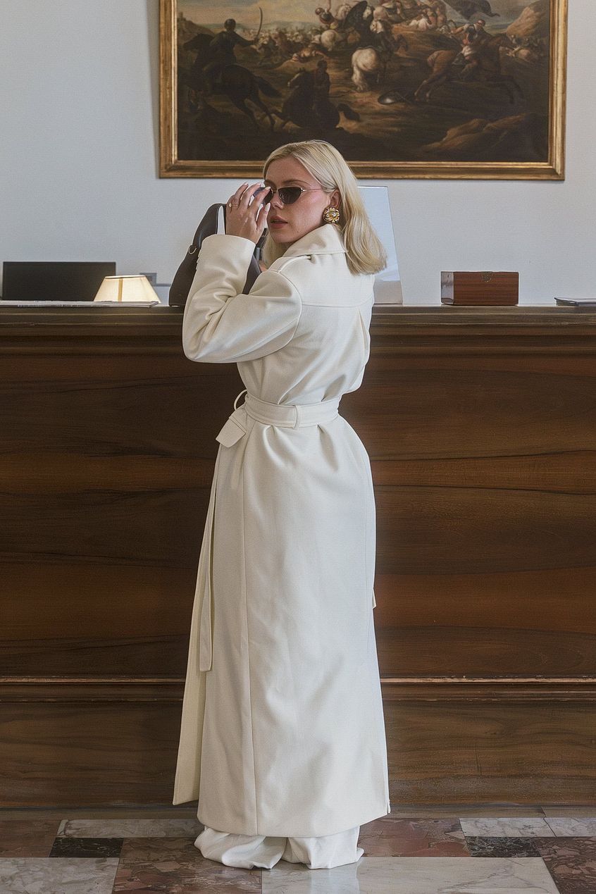 Long Shoulder Pad Coat