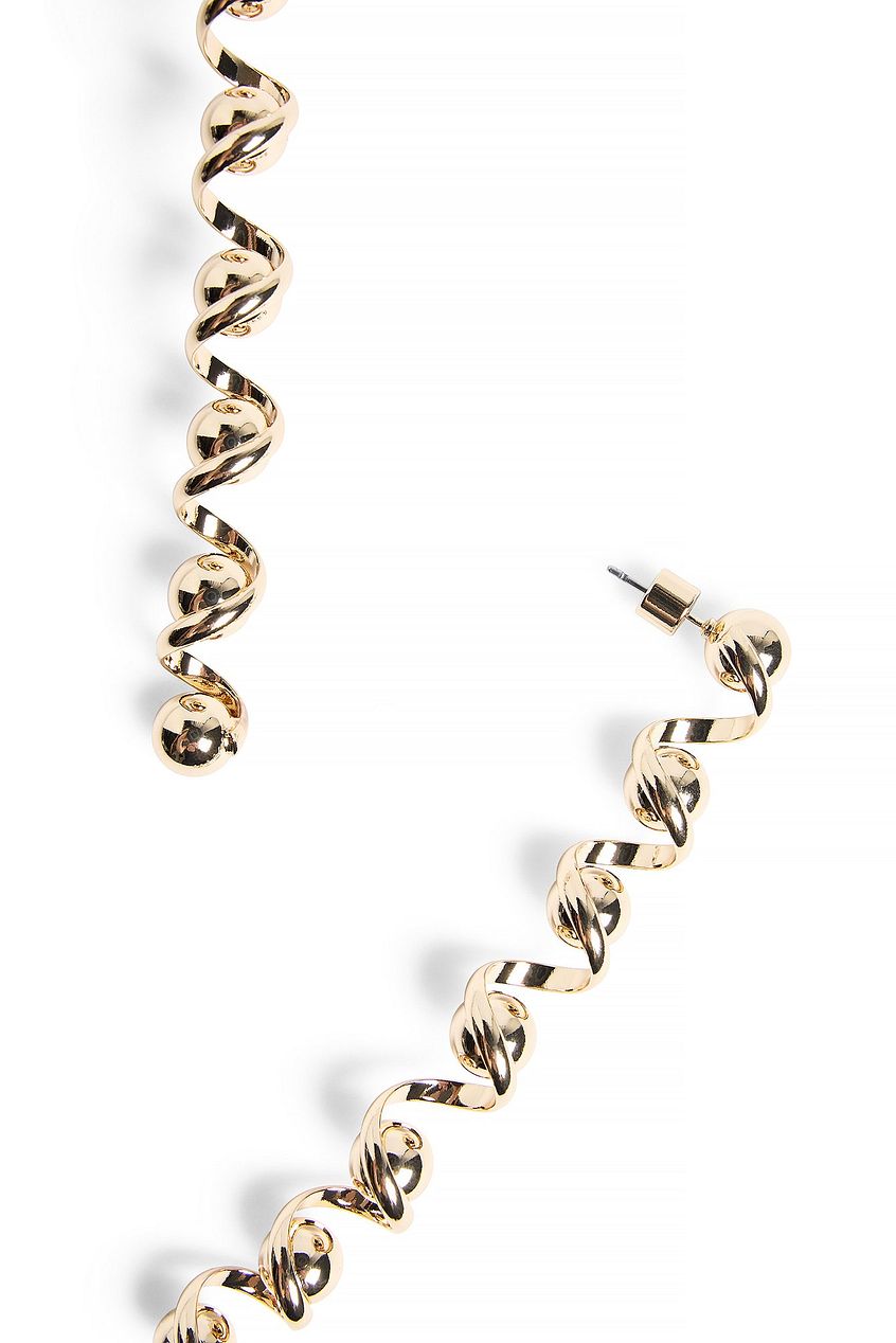 Na-kd Long Swirl Earrings