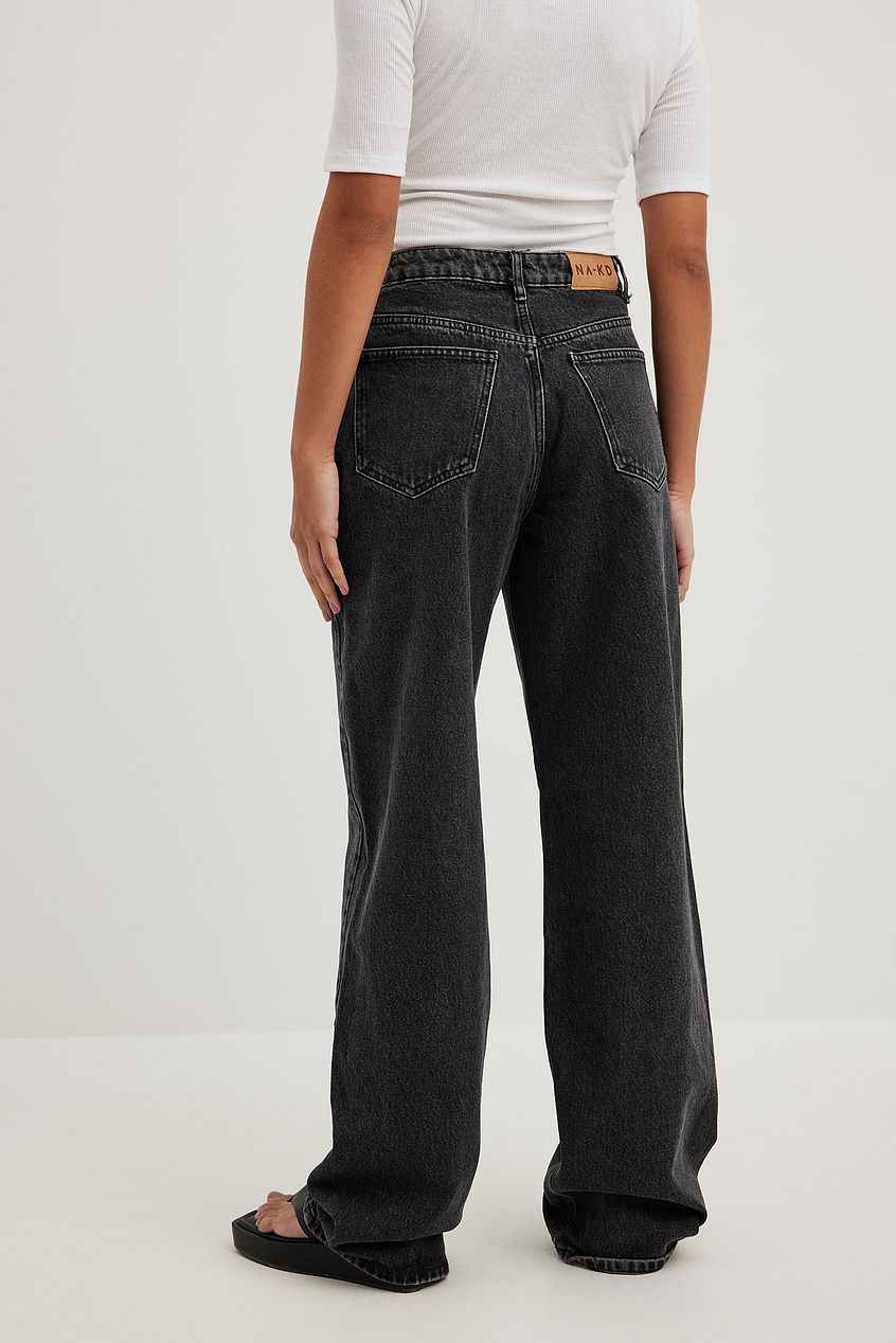 Na-kd - Straight Mid Waist Jeans