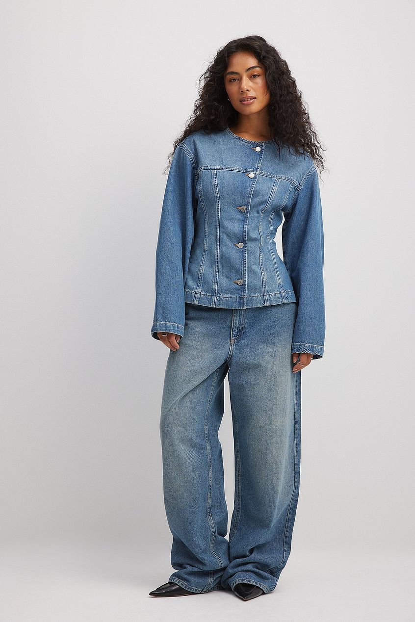 Na-kd Loose Low Waist Long Jeans