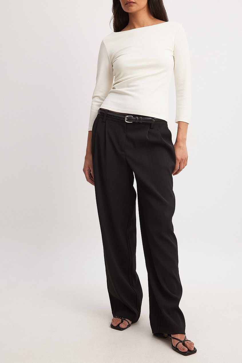 Low Waist Suit Pants