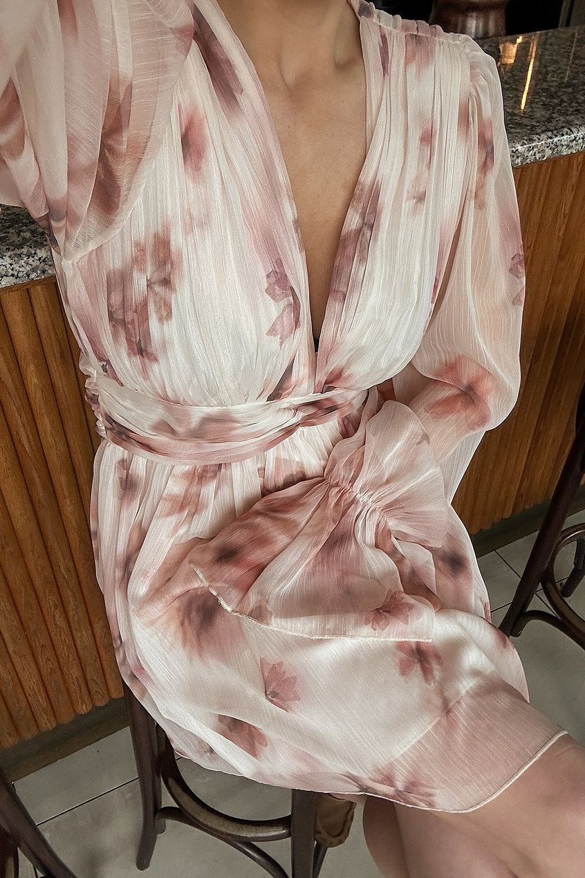 Marked Waist Mini Dress