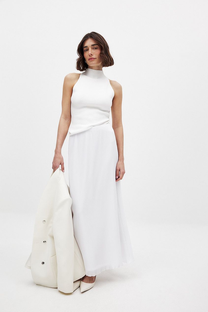 Na-kd Maxi Plissé Skirt