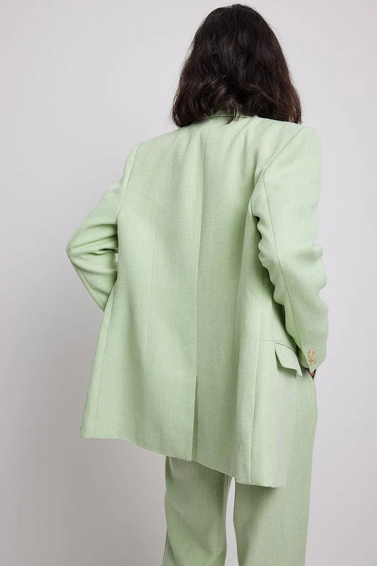 Melange Double Breasted Blazer