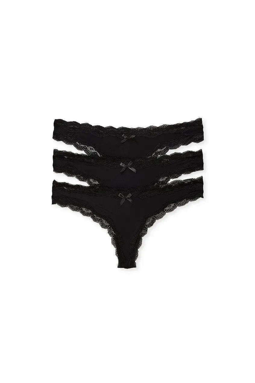 Micro Lace Edge String 3-pack