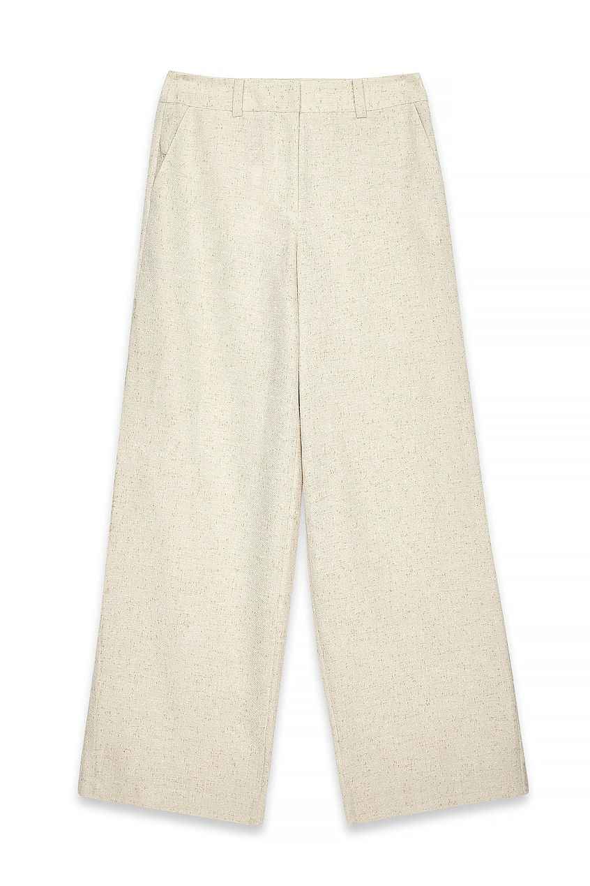 Na-kd Mid Waist Wide Leg Structured Pants