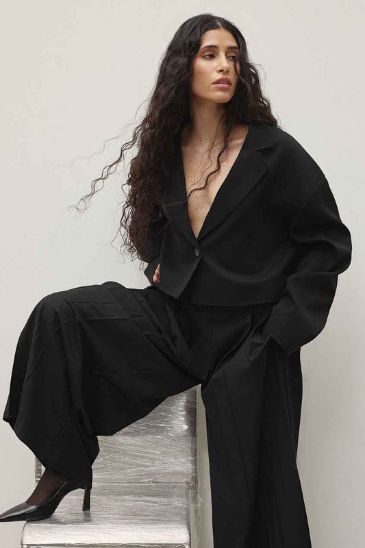 Na-kd Short Fringed Blazer