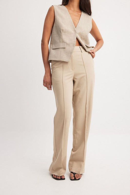 Back Slit Suit Pants