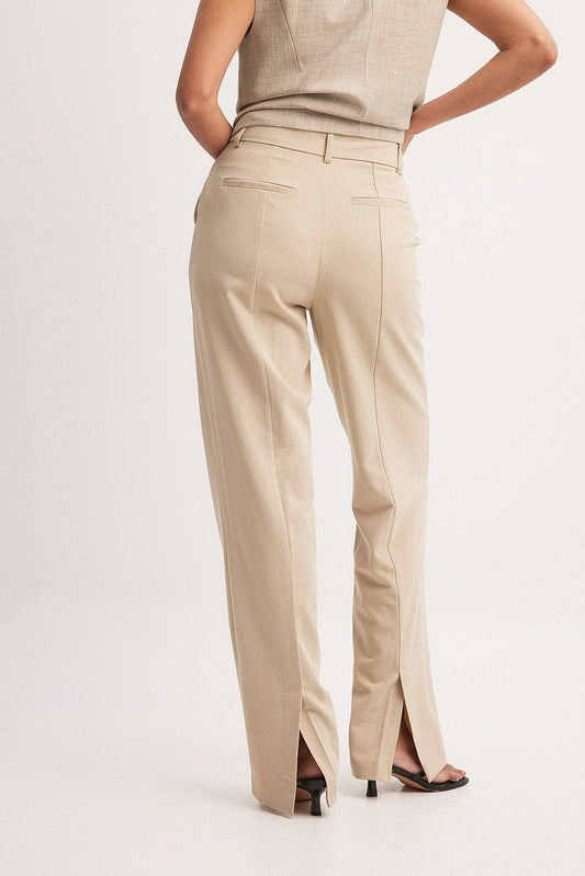 Back Slit Suit Pants