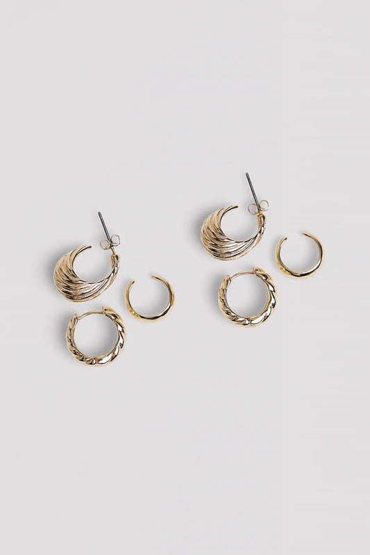 3-pack Small Hoops