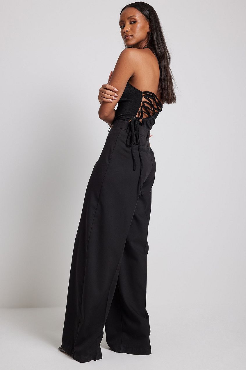 Asymmetric Lacing Detail Body