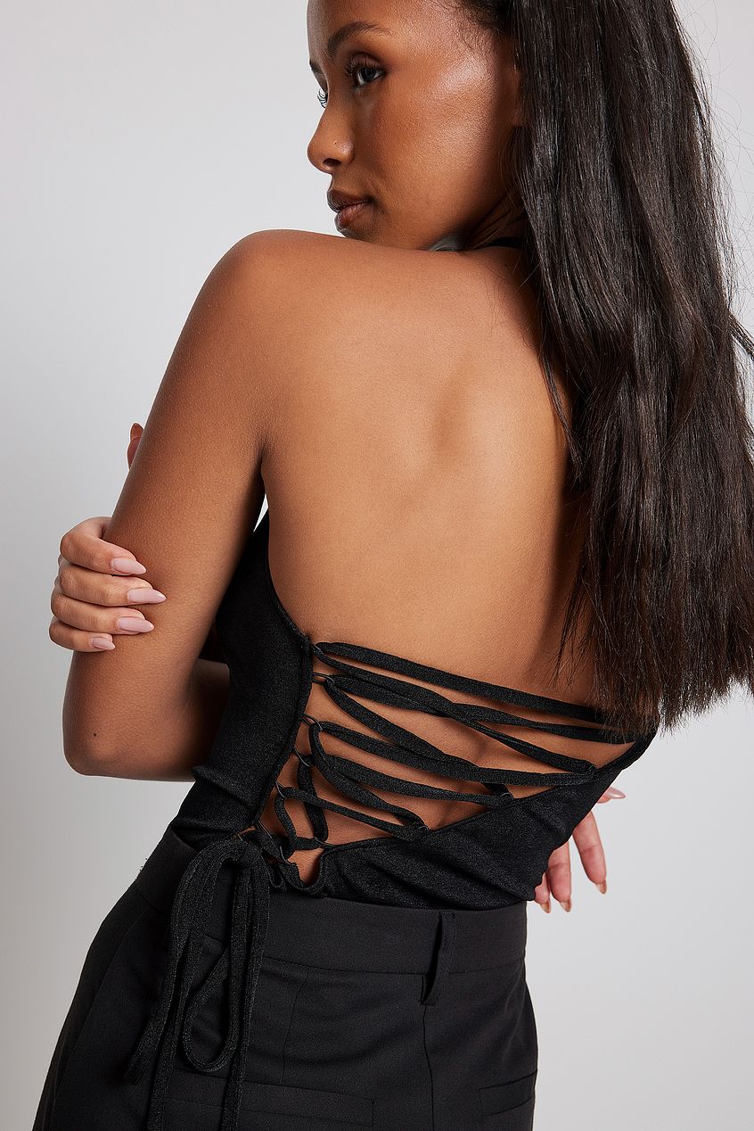 Asymmetric Lacing Detail Body