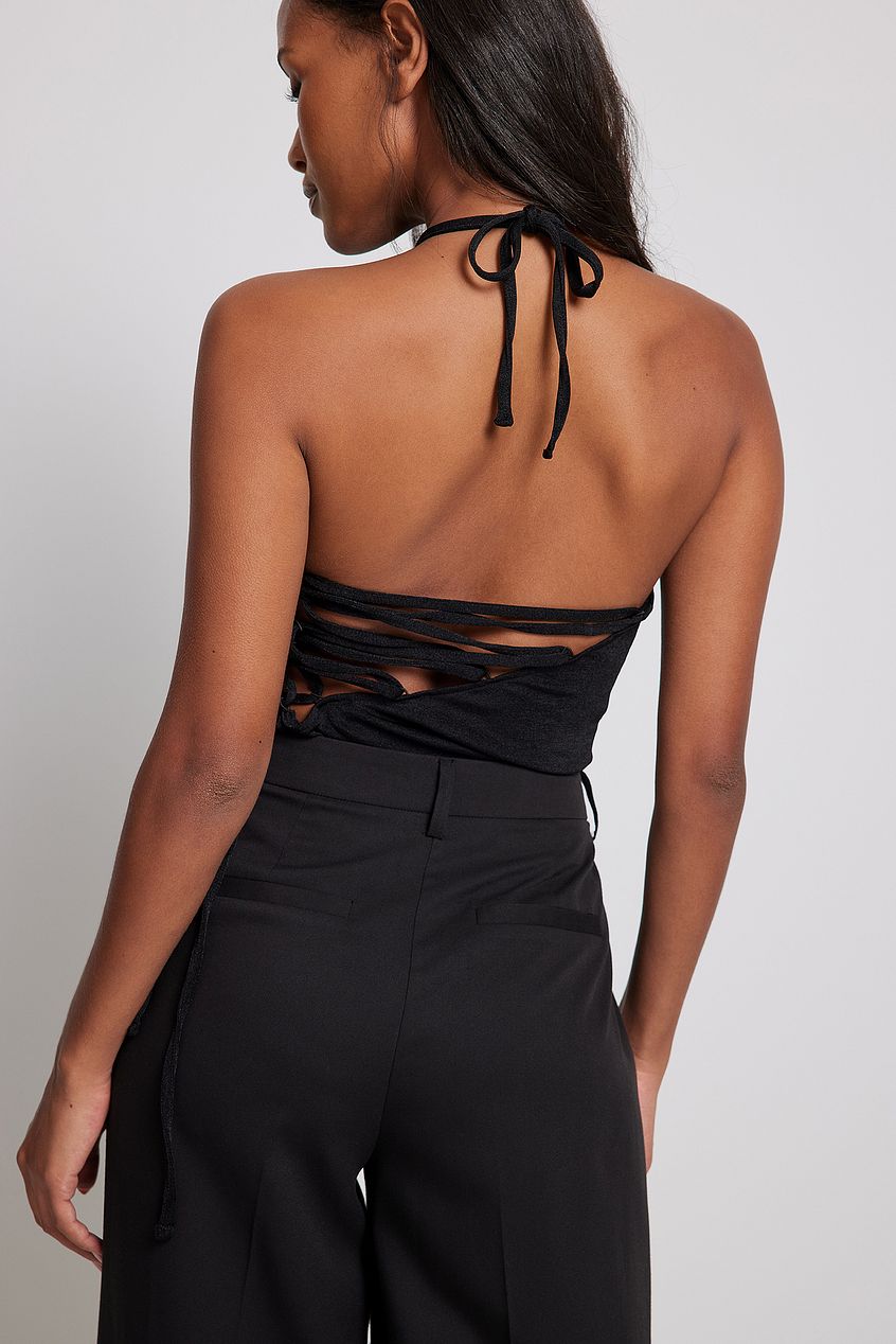 Asymmetric Lacing Detail Body
