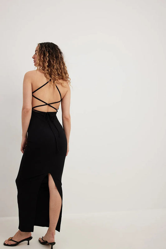 Back Detailed Maxi Dress